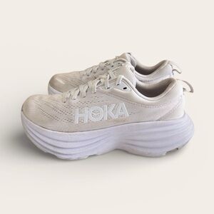 Hoka Bondi 8 White Size 6.5 Women’s
